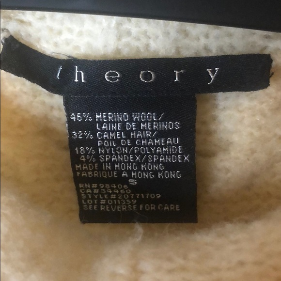 theory Cream Knit Sweater Small - Picture 4 of 5